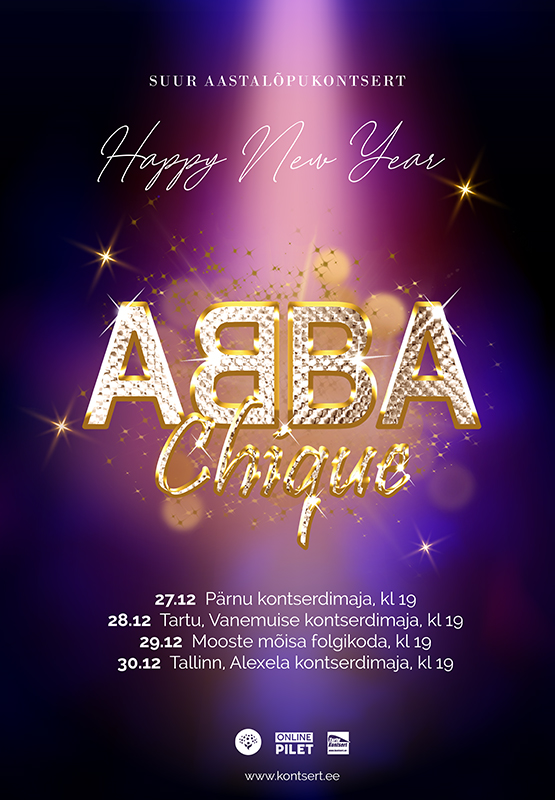 ABBA Chique (UK) – Suur aastavahetuse kontsert "Happy New Year"