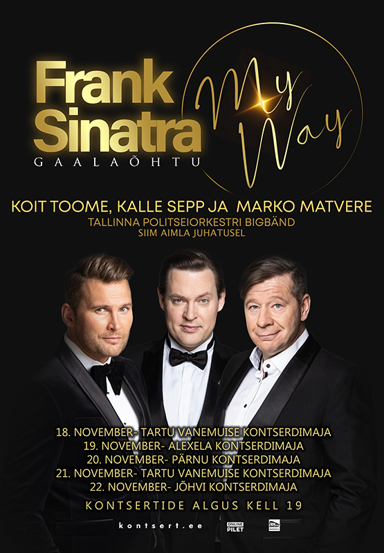 Frank Sinatra gaalaõhtu “My Way” 22.11